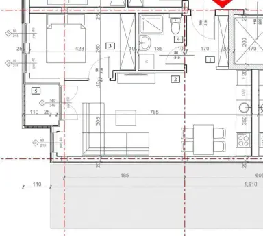 Jednosoban stan 44,9 m², Centar, Šabac, fotografija 1
