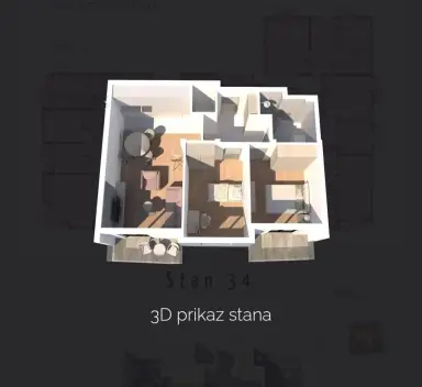 Dvosoban stan 69 m² – Šabac