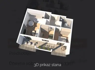 Dvoiposoban stan 70 m² – Šabac
