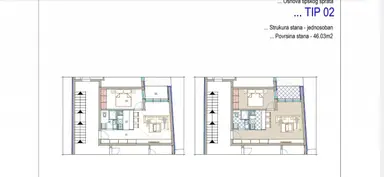 Stan 46 m² – Centar, Šabac