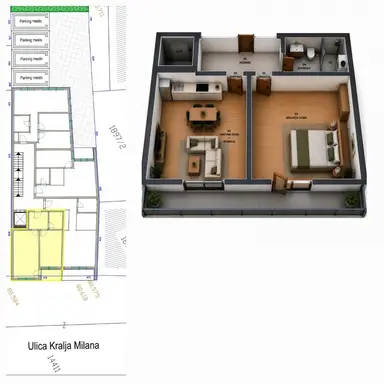 Stan 46 m² – Centar, Šabac